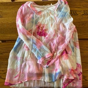 Soft Surroundings Petite Large floral blouse